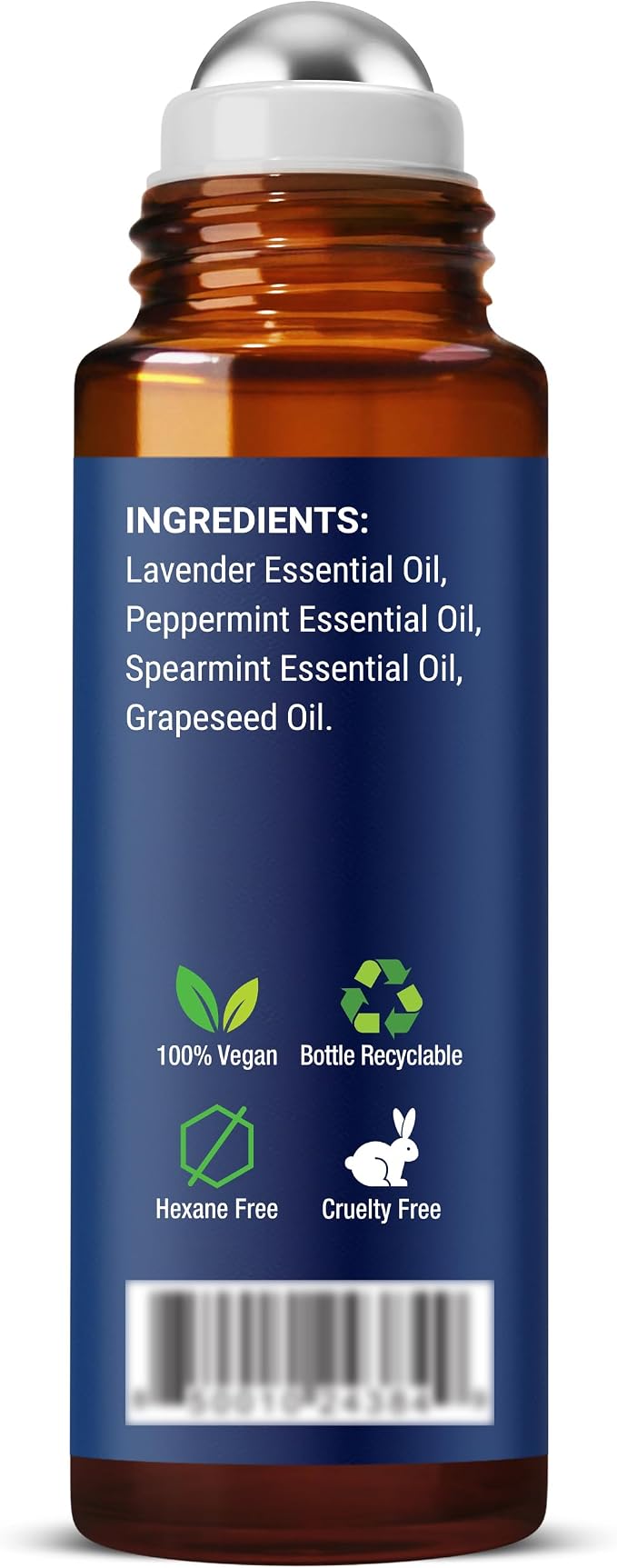 Head Calm Essential Oil Roll-On 10 ml - Soothing Blend of Pure & Natural Essential Oils - Roller Ball for Migraine & Headache Relief - Nexon Botanics