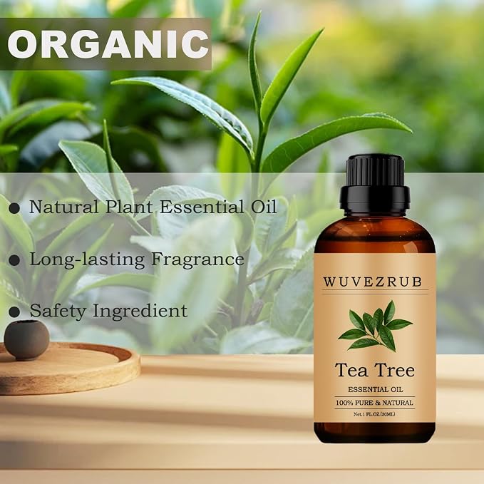 Tea Tree Essential Oil, 30ML 100% Pure and Natural, for Aromatherapy Diffuser - Tea Tree /1 Fl Oz