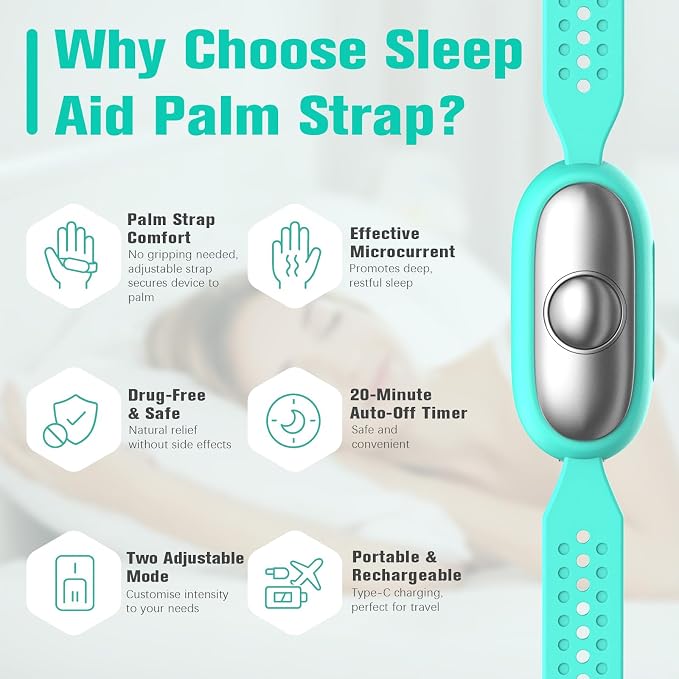 Gen2 Relaxation Device – Handheld Portable Sleep Device with Dual Mode Gentle Pulse, Wellness Tool for Calm, Focus & Better Rest, USB-C Rechargeable for Adults & Kids (Gen2 Green)