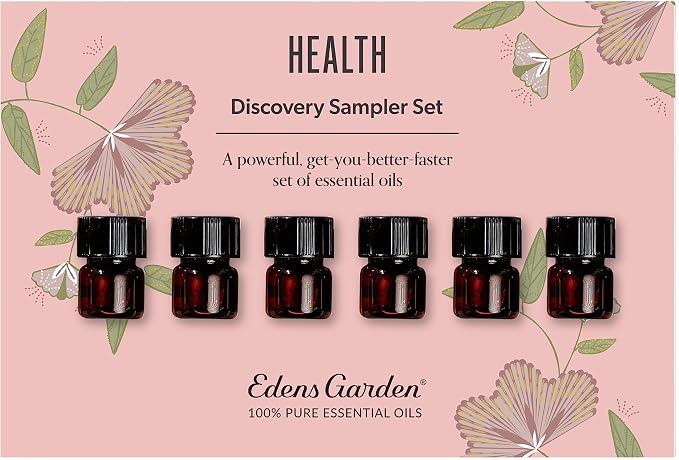 Edens Garden Essential Oils Health Discovery 6 Set – 100% Pure Therapeutic Grade, Undiluted, Natural Aromatherapy Oil Scents for Skin, Home Diffusers & Humidifiers – Easy Wellness Gift, .92 ml/6 Pack