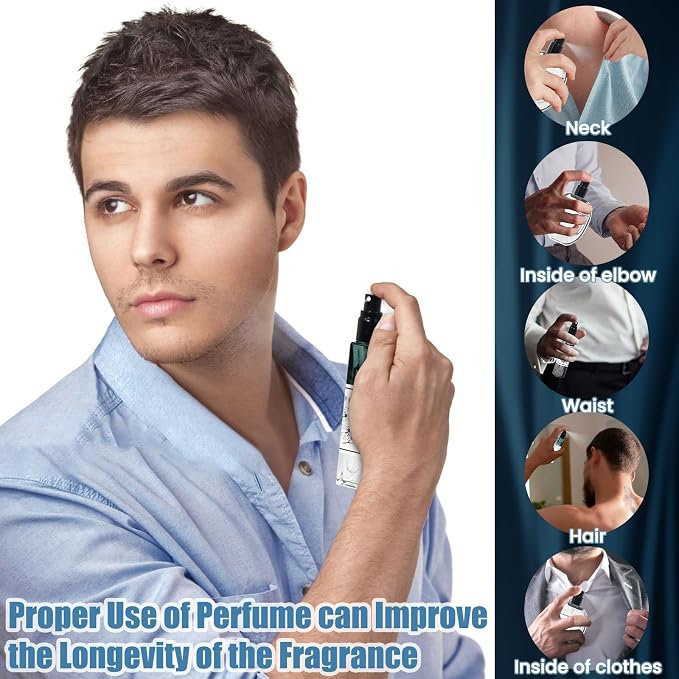 Perfume Making Kit- DIY Cologne Making Kit for Men, Make Your Own Scent with Essential Oil, Spray Bottle, Men's Fragrances Maker, Scent Set, Perfume Gifts for Women Girls Boyfriend
