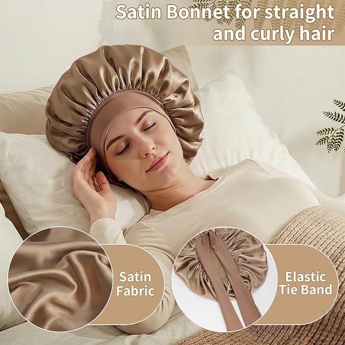 Self Care Gifts Baskets for Women, Spa Care Package for Women, Birthday Gift Get Well Soon Gifts Thinking of You Gift Baskets Summer Home Spa Set with Bonnet & Massgae Comb for Mom Friends, Brown