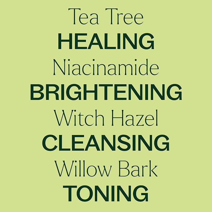 Plant Therapy Tea Tree with Niacinamide Facial Serum 1 oz with Tea Tree Essential Oil, Witch Hazel, and Willow Bark, Excellent for Problem Skin While Creating Healthy, Clear Skin