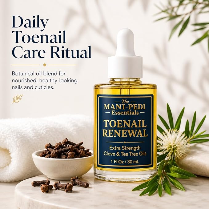 TMPE Toenail Renewal Serum. Extra Strength formula with Natural Power of Clove & Tea Tree Oils. Pure & Natural - 1 Fl Oz