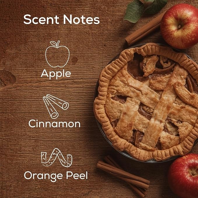 Scent Fill Cinnamon Apple Plug in Air Freshener, Scented Oil Refills, 2 Refills + Diffuser