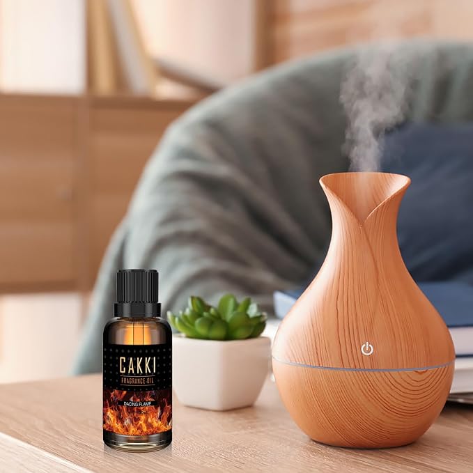 Essential Oils for Diffusers for Home, Scent-Dancing Flame, Single Large Size 50ml, CAKKI Fragrance Oils, for Candle Making, for Soap Making, Diffuser Oil Scents