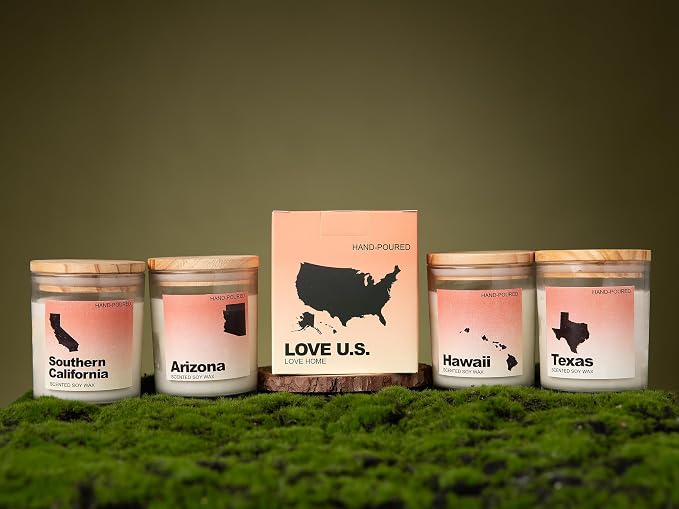 Arizona Gifts, Arizona Souvenirs & Gifts, Home Sick Jasmine Scented Candle, Natural Soy Wax & Natural Essential Oils