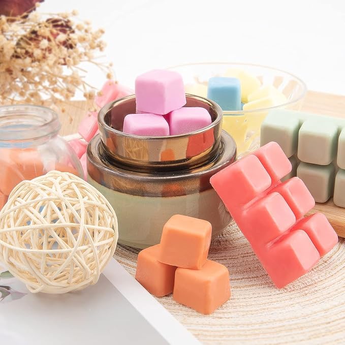 UCC Plant Based All Natural Wax Melts, Strong Fragrance, Long Lasting Premium Soy Scented Melts Cubes, Wax Melts Tarts, Colored Wax Melt - 4 Pack