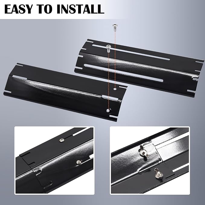 Adjustable Universal Grill Heat Plates, Heat Shields, Heat Tents, Burner Covers Guard, Heat Deflector, Heat Diffuser, Flame Tamer for Nexgrill, Dyna Glo, Charbroil, Brinkmann Grill Replacement Parts.
