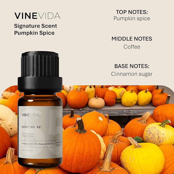 VINEVIDA [0.33oz] Scent No.65 Natural Fragrance Oil - Made in USA - for Candle & Soap Making