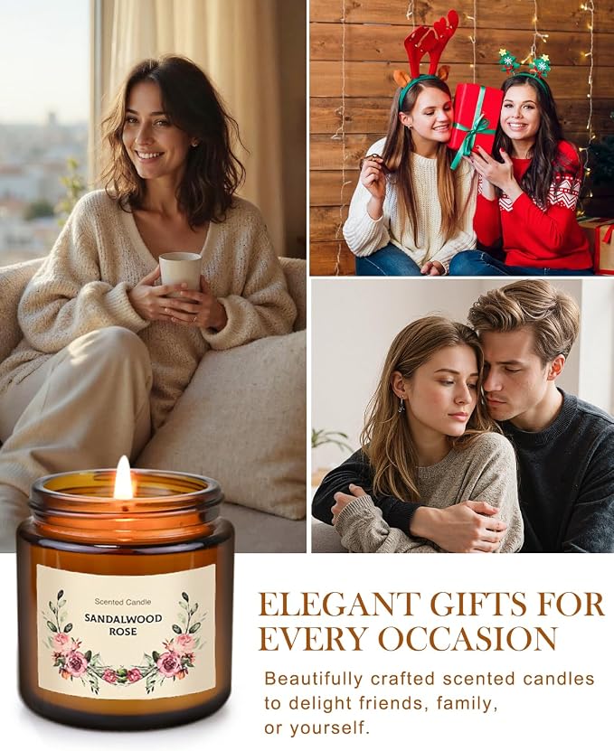 Scented Candles Set for Women Gifts, Soy Wax Candle 10 Pack, Long Lasting Aromatherapy Candles for Home, Birthday, Mother’s Day, Thanksgiving & Holidays