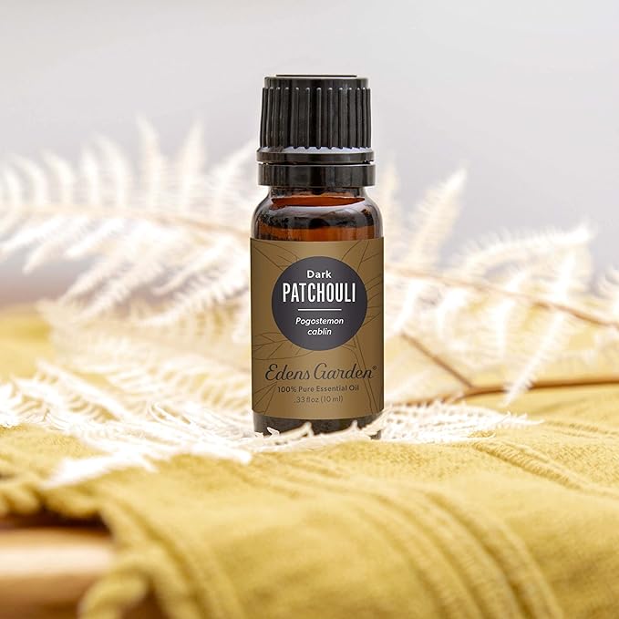 Edens Garden Patchouli- Dark Essential Oil- 100% Pure Premium Grade, Undiluted, Natural, Therapeutic, Aromatherapy, The Best for Diffuser, Skin, Face, Candle 10 ml (.33 fl oz)