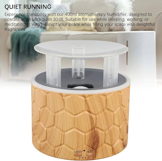 Auto Shut Off Essential Oil Diffuser,3in1 400ml Diffuser Set with Timer 2H 4H 8H for Office Home Bedroom Living Large Room (US Plug 100-240V)