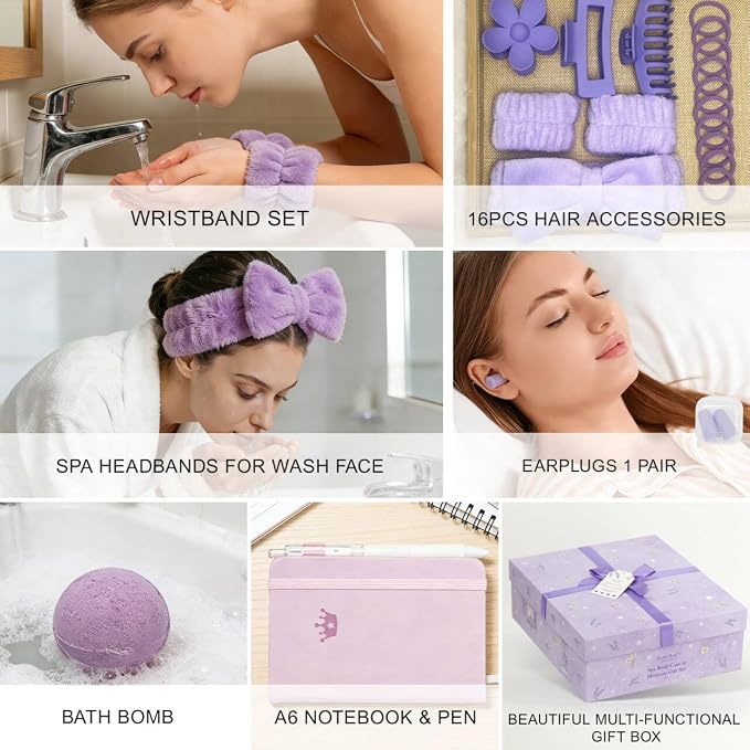 Get Well Soon Gifts for Women, 33 Pcs XXL Bath and Body Gift, Skin Care Set, Self Care Gifts Set, Mother's Day, Birthday, Home Spa Kit, Holiday, Christmas, facial care kit for Mom Her Wife Girlfriend
