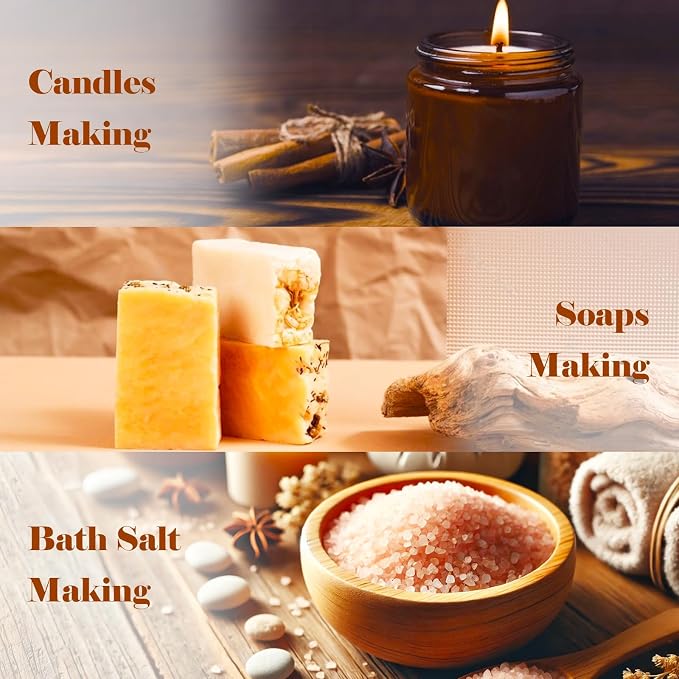 AmaKane Fragrance Oils Set, Essential Oils for Diffuser, Fragrance Oil for Candle Making, Soap Making Scents, Aromatherapy Oils 6x10ml, Bakery