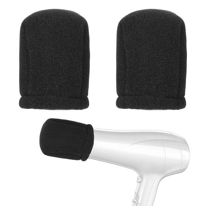 2 PCS Sock Diffuser for Hair Dryer, Universal Sponge Hair Dryer Diffuser Cover Heat-Resistant Diffusers Hair Dryers Attachment Portable Soft Curly Hair Diffusers Cap Fits Most Every Size Blow Dryers