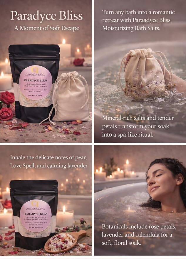 Moments of Me® 4-Week Ritual Reset Box | Luxury Self-Care Gift Set with Journal, Pen, 4 Candles & 4 Bath Salt Soaks | Mindfulness, Relaxation & Stress Relief Kit
