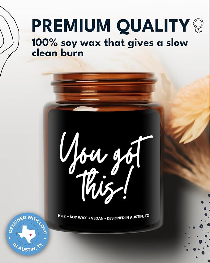 You Got This Candle, Inspirational Gifts for Women & Men, Encouragement Gift for Women, You Got This Candles for Women, Cheer Up Presents for Him and Her, Encouraging and Uplifting Gifts for Friends