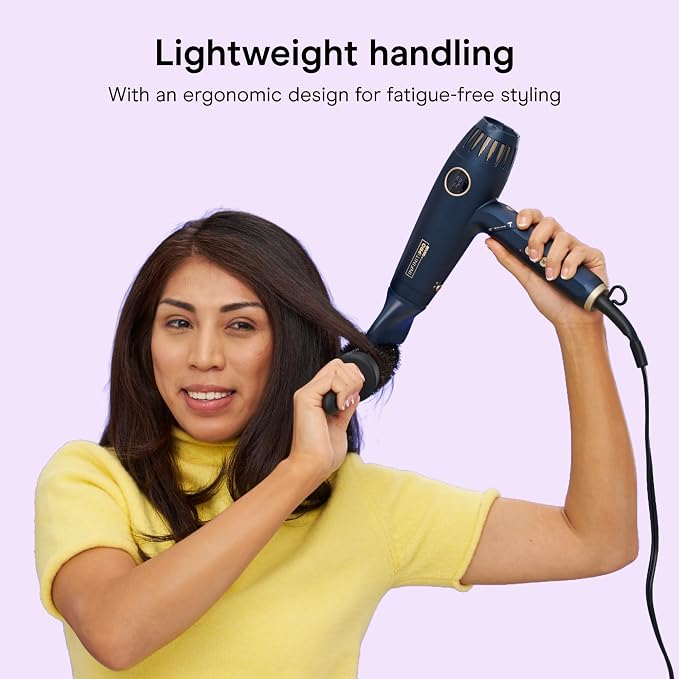 Conair InfinitiPRO DigitalAIRE Multi-Styler Hair Dryer | Ultra-lightweight High-Speed Digital Motor Styler for Thick, Long, and Fine Hair, Blue, 1002L