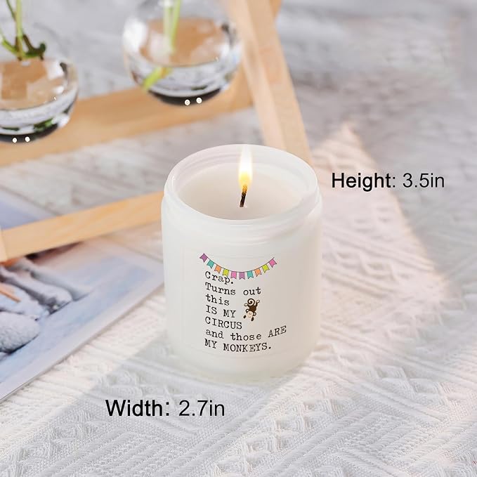 Funny Boss Gifts for Women, Unique Gift for Bosses Coworker Birthday Christmas Promotion Retirement or Farewell, Monkey Gifts for My Boss Friends Sister Mom Dad Teachers Office Decor Friendship Candle
