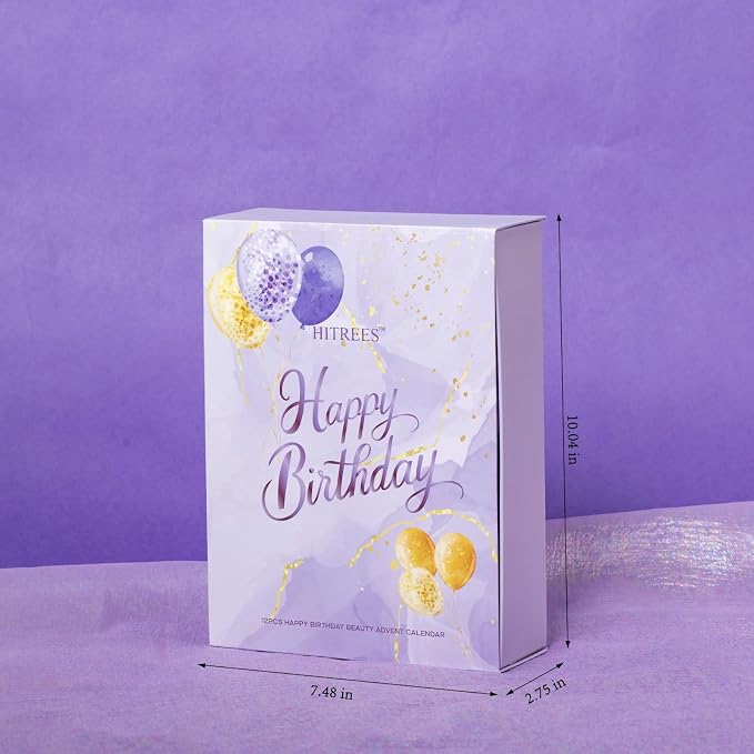 Advent Calendar Blind Birthday Gifts For Teens girls, Purple Gifts For Women, Lavender Spa Gift Set, Lavender Gifts Set for Birthday, Birthday Gifts Advent Calendar,Christmas Gift for Women