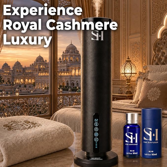 Royal Cashmere RC Hotel 5-Star RC05 Hotel Scent Diffuser Oil | 1.69Fl oz (50ml) - Waterless Diffuser Oil Refill & Highly Concentrated Fragrance Oil, Diffuser Oil Scents Luxury, Hotel Oil Diffuser