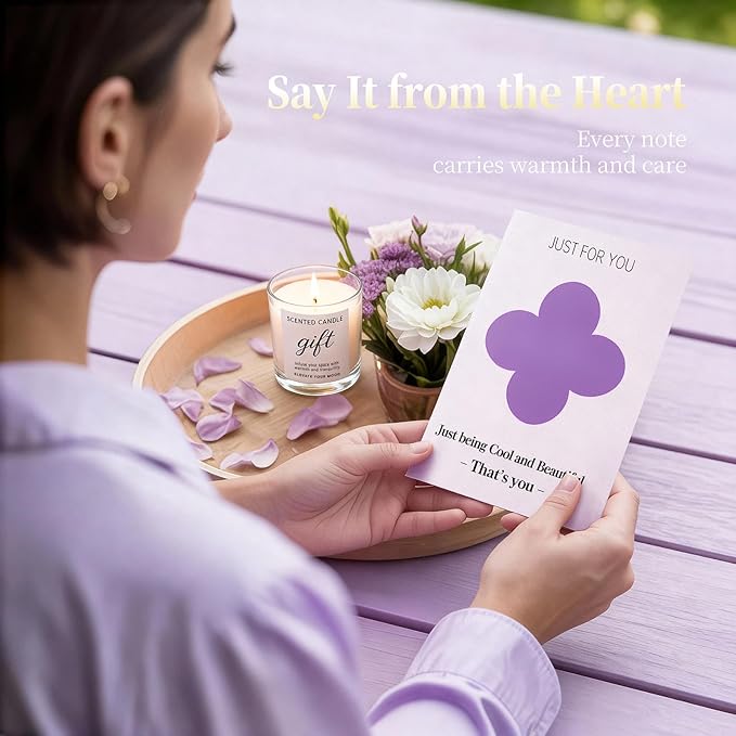 Birthday Gift for Women - Luxury Spa Self Care Kit for Her - Perfect Birthday Gifts for Wife Mom Girlfriend Sister - Relaxing Spa Experience with Blanket Candle Bath Bomb Tumbler - Purple Gift Box