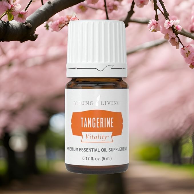 Young Living - Tangerine Vitality Essential Oil 5 ml | Contains Antioxidants | Immune Support & Dietary Supplement | Sweet Citrus Flavor Enhancer for Foods & Beverages