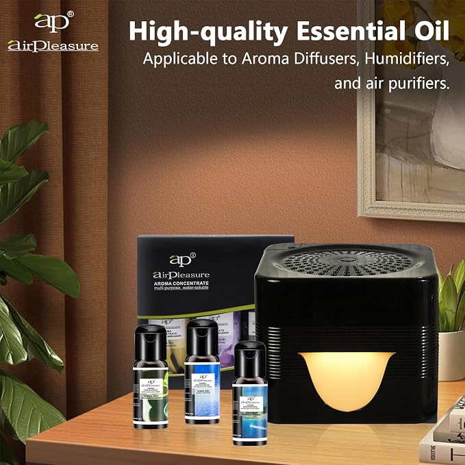 Reborn Essential Oils Set, 6x15ml Fragrance Oils Kit for Diffuser, Humidifier, Aromatherapy, Air Purifier - Aqua Lily, Water Hyacinth, Breathe Easy, Ocean Mist, Neverland, Lavender