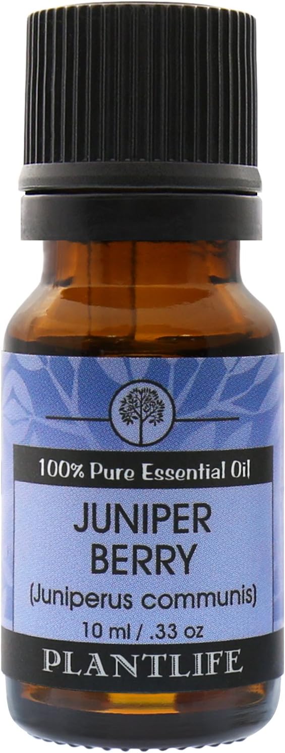 Plantlife Juniper Berry Aromatherapy Essential Oil - Straight from The Plant 100% Pure Therapeutic Grade - No Additives or Fillers - 10 ml