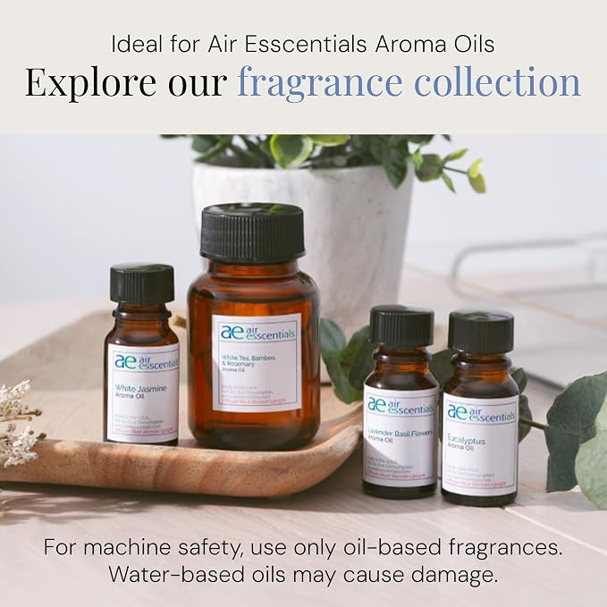 Air Esscentials 'The Mini' Gift Set, Mini Essential Oil Diffuser with Green Tea Lemongrass & Fresh Blue, Rechargeable & Waterless Small Oil Diffuser, 300 sq. ft. Coverage, Signature Scent Collection