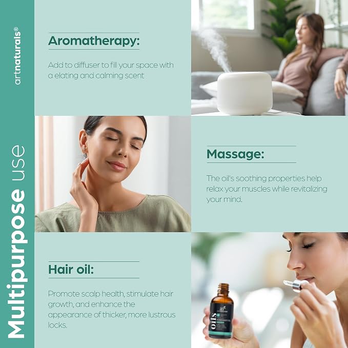 Artnaturals Rosemary Essential Oil (4.0 Fl Oz / 118ml) - 100% Pure Rose Mary Oils - Therapeutic Grade Best for Hair Growth, Natural Healing Solution, Aromatherapy & Diffuser