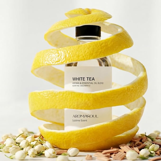 White Tea Aroma Essential Oil Blend Sublime Scent, Hotel Diffuser Oil Inspired by The White Tea Scent - Premium Fragrance Oil No. SA62489172 for Ultrasonic and Waterless Diffusers - 250 mL, 8 fl oz