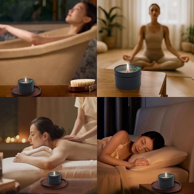 Jasmine Scented Soy Candle, Aromatherapy Candle for Home | with 5% Essential Oils in a for bedroom, bathroom, yoga, travel, home decor and thoughtful gifting.