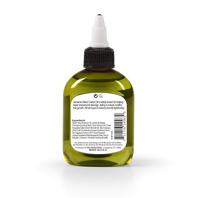 Ethereal Nature 99% Natural Hair Oil Blend Jamaican Black Castor 75 ml, clear