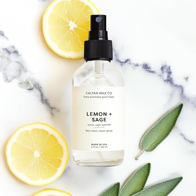 Calyan Wax Co. Lemon & Sage Room Spray, 4 fl oz