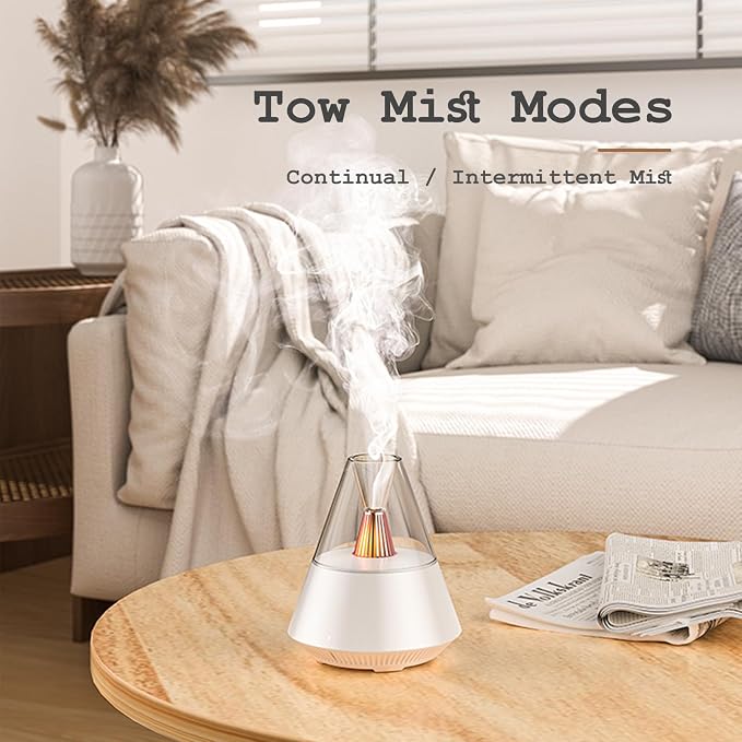 TriPro Essential Oils Aroma Diffuser,Portable Humidifier with Cool Mist and Warm Light Effect,Remote Control,150 ml Capacity,for Bedroom, Office, Living Room, Yoga (Black)