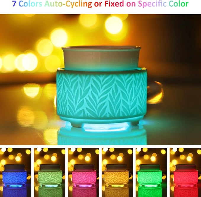 EQUSUPRO Wax Melt Warmer for Scented Wax Melts- Electric 4 in-1 Ceramic Candle Wax Warmer Burner Fragrance Wax Melter for Home Office Bedroom Living Room Decor & Gifts for Women
