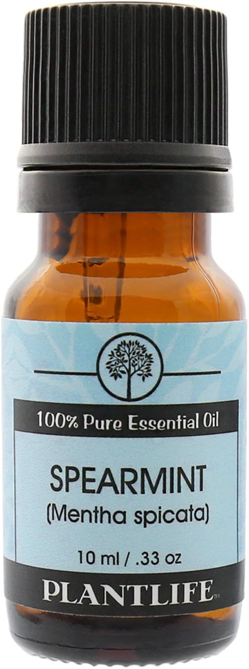 Plantlife Spearmint Aromatherapy Essential Oil - Straight from The Plant 100% Pure Therapeutic Grade - No Additives or Fillers - 10 ml