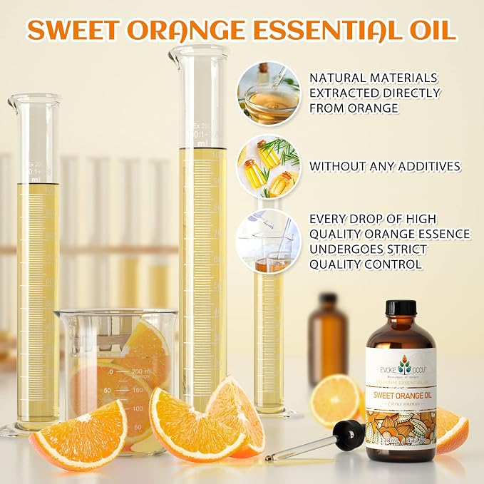 EVOKE OCCU Lemongrass Essential Oil and Sweet Orange Essential Oil - 4 Fl Oz