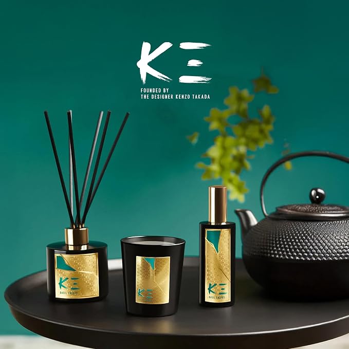 Scent Beauty K-3 Basil Energy Scented Candle Fresh Scent for Home Fruity and Herbal Scent to Lift Energy Modern Scent for Focus and Renewal 200 g