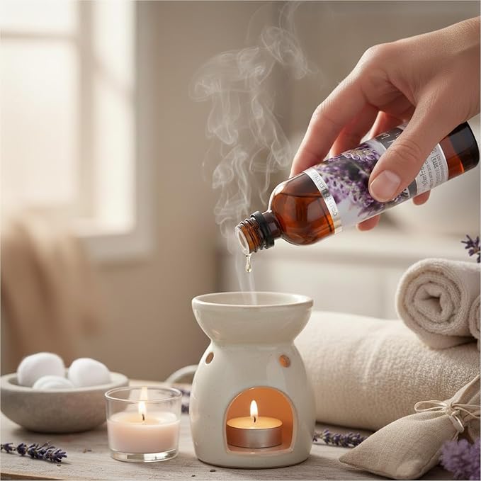 Hosley Lavender Lilac Fragrance Warming Oils, Set of 2, 5oz Each. Ideal Gift for Weddings, spa, Reiki, Meditation, Bathroom Settings.P1