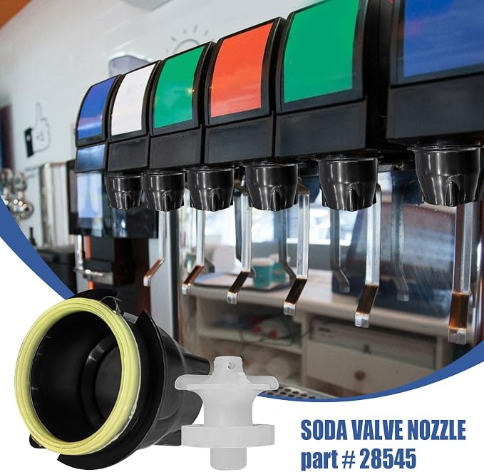 8PCS LEV Soda Coke Valve Nozzle 28545 3.0 Diffuser Internal Mixer for Cola Machine Replacement Repair Valve Assembly 28368 Soda Maker Parts Accessories for Juice Carbonated Beverage Dispensers