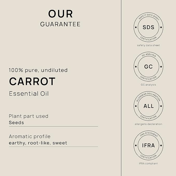 VINEVIDA Carrot Seed Essential Oil - Gallon Carrot Oil - Undiluted - Bulk Oil for Soap Making & Candle Scents - 8 lbs