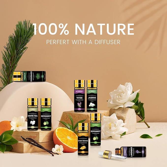 Essential Oil Set 80 Pcs,100% Natural Essential Oils Kit, Perfect for Diffuser, Humidifier, Massage, Soap, Candle Bath Bombs Making, 80 * 5ML(0.17oz), Valentine's Gift for Lover