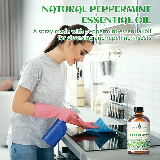 Rosemary Essential Oil Peppermint Essential Oil 4 Oz, Pure Rosemary Oil for Hair Skin Home Diffuser- 4 FL Oz