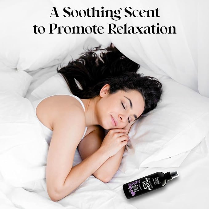 Aromasong Lavender Pillow Spray - All Natural Linen & Bedtime Mist for Sleep - Aromatherapy Botanical Essential Oils for Sleeping - Fragrance Scent 8 Oz.