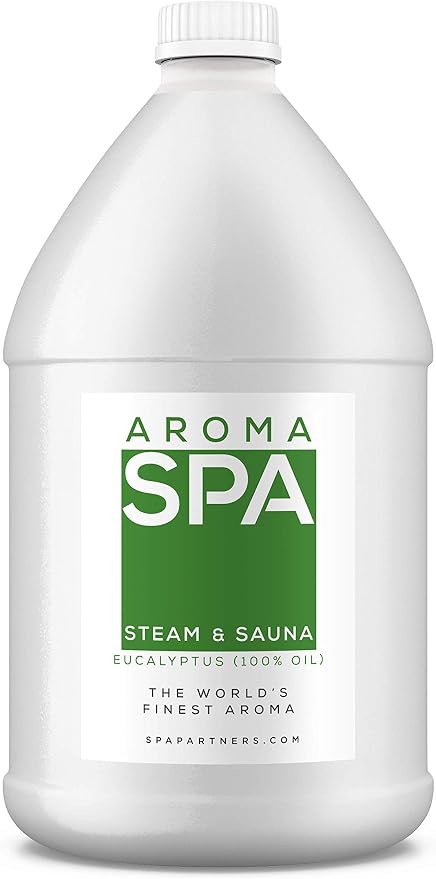 100% Pure Eucalyptus Essential Oil (1 Gallon) – Bulk Premium Globulus Oil for Spa Steam Rooms, Saunas & Aromatherapy Diffusers – Steam Distilled