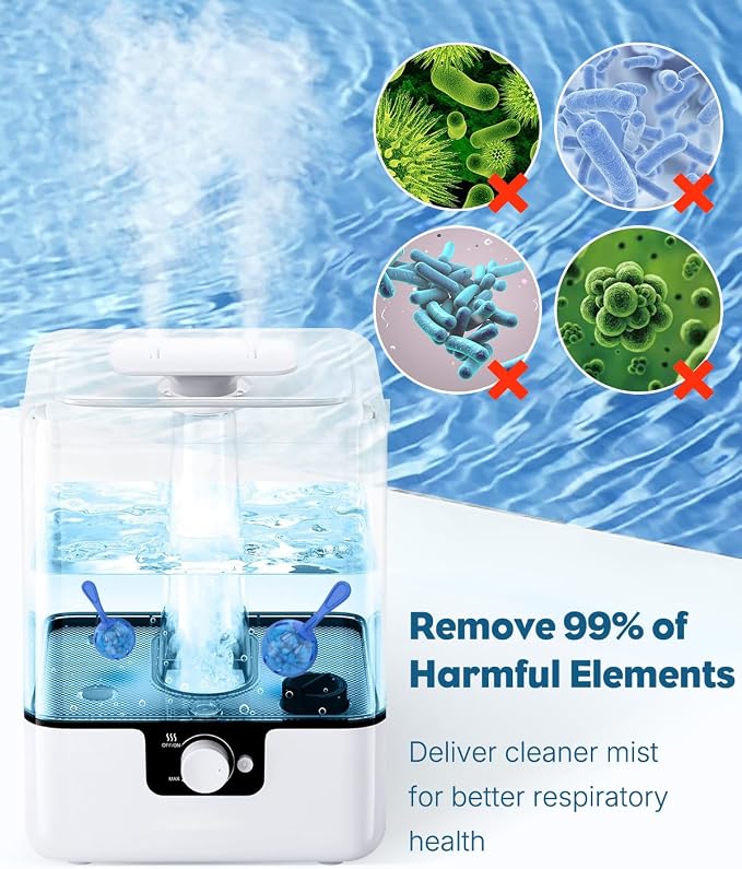 Pawfly 12 Pcs Humidifier Cleaner, Demineralization Cleaning Ball, Humidifier & Fish Tank Water Cleaner for Home and Office – Purify Water