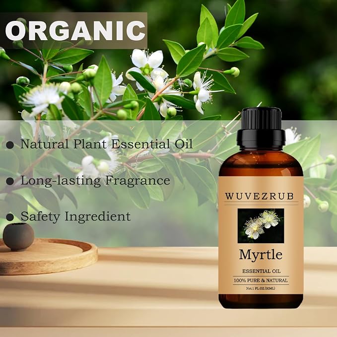 Myrtle Essential Oils, 30ML Pure and Natural Essential Oil for Aromatherapy Diffuser - Myrtle /1 Fl Oz